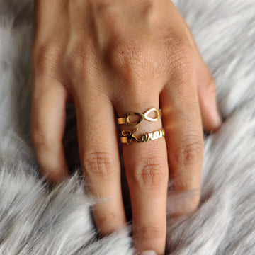 Customize Infinite Name Ring
