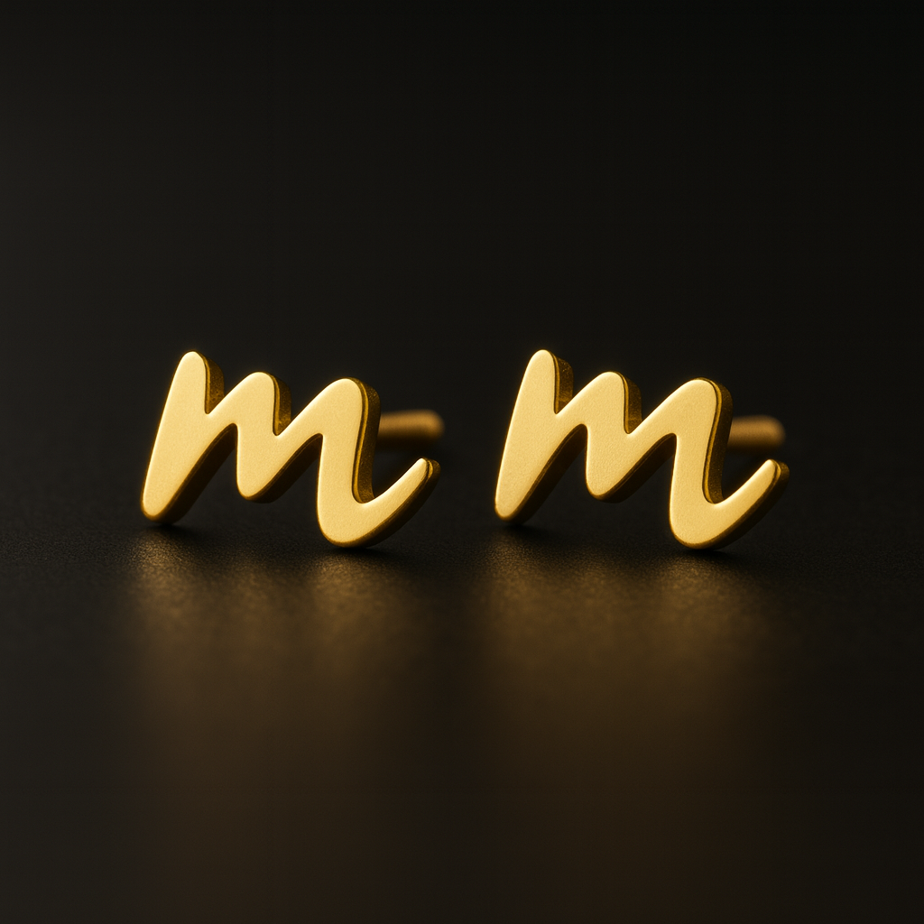 Initial Earrings