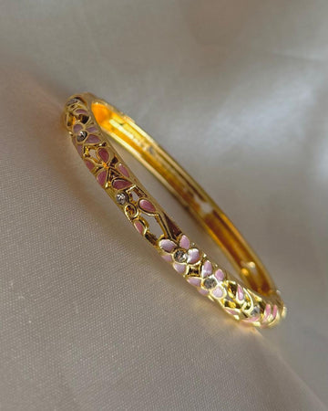 Cecilia Blushed Enamel Bangle