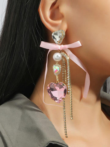 Pinky Party Struck Earrings