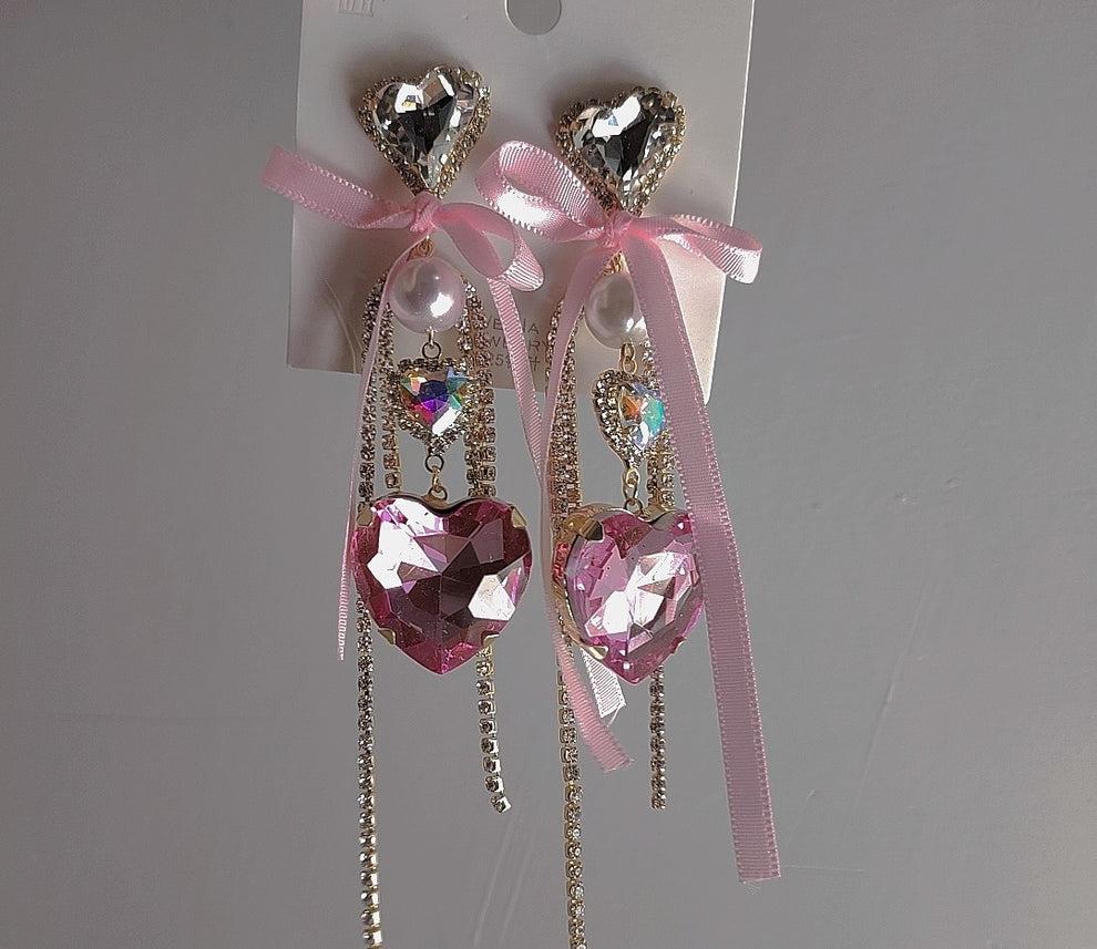 Pinky Party Struck Earrings