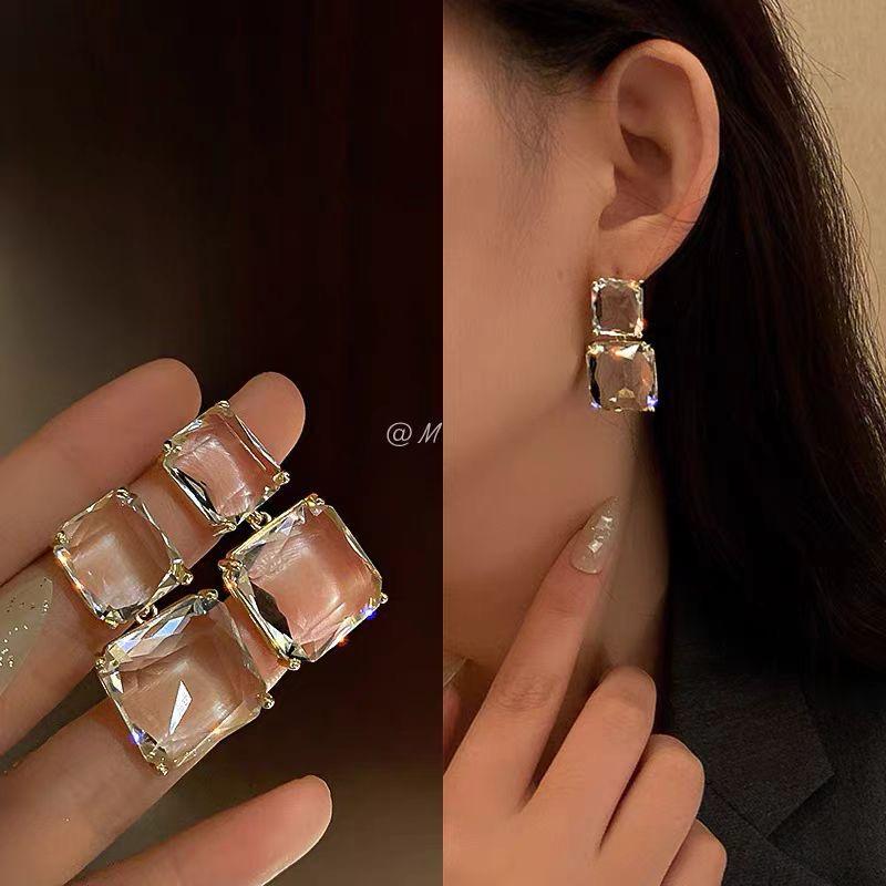 Crystal Glass Earrings